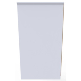 Padstow Unifrom Gloss and Matt White Double Pedestal Dressing Table - thumbnail 3