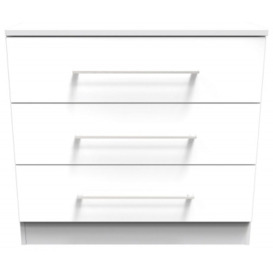 Worcester White Gloss 3 Drawer Chest