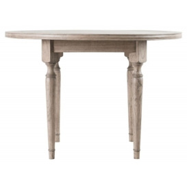Chester Wooden Round Dining Table - 4 Seater - thumbnail 1