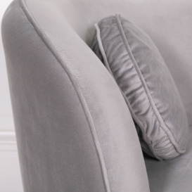Velvet Armchair with Cushion - thumbnail 2