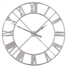 Vintage Metal Wall Clock - 110cm x 110cm - thumbnail 1