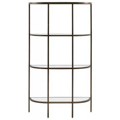 Simone Glass Open Display Unit - Comes in Champagne and Bronze Options - image 1