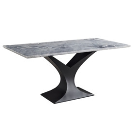 Chaplin Grey Natural Marble Dining Table - 200cm