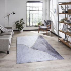 Force Grey and Gold Rug K7279