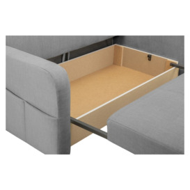 Penelope Grey 2 Seater Sofabed with Storage - thumbnail 3