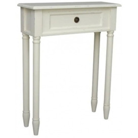 Enderlin French Off White 1 Drawer Small Console Table