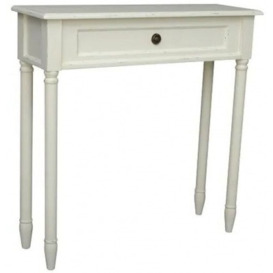 Enderlin French Off White 1 Drawer Large Console Table