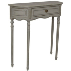 Emison French Grey 1 Drawer Small Console Table