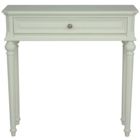 Rosburg French Lime White 1 Drawer Console Table