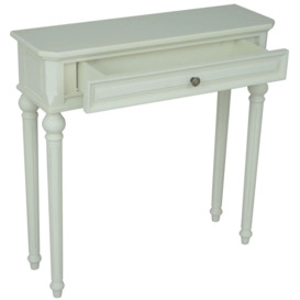 Rosburg French Lime White 1 Drawer Console Table - thumbnail 2