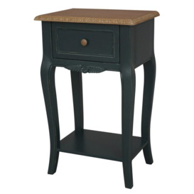 Solvay Emerald Green 1 Drawer Side Table - thumbnail 2