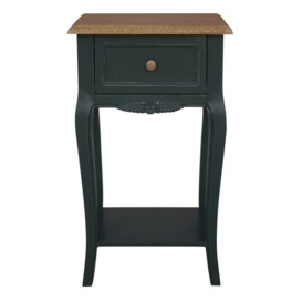 Sienna Emerald Green 1 Drawer Side Table