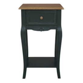 Solvay Emerald Green 1 Drawer Side Table - thumbnail 1