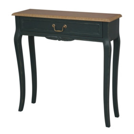 Solvay Emerald Green 1 Drawer Console Table - thumbnail 2