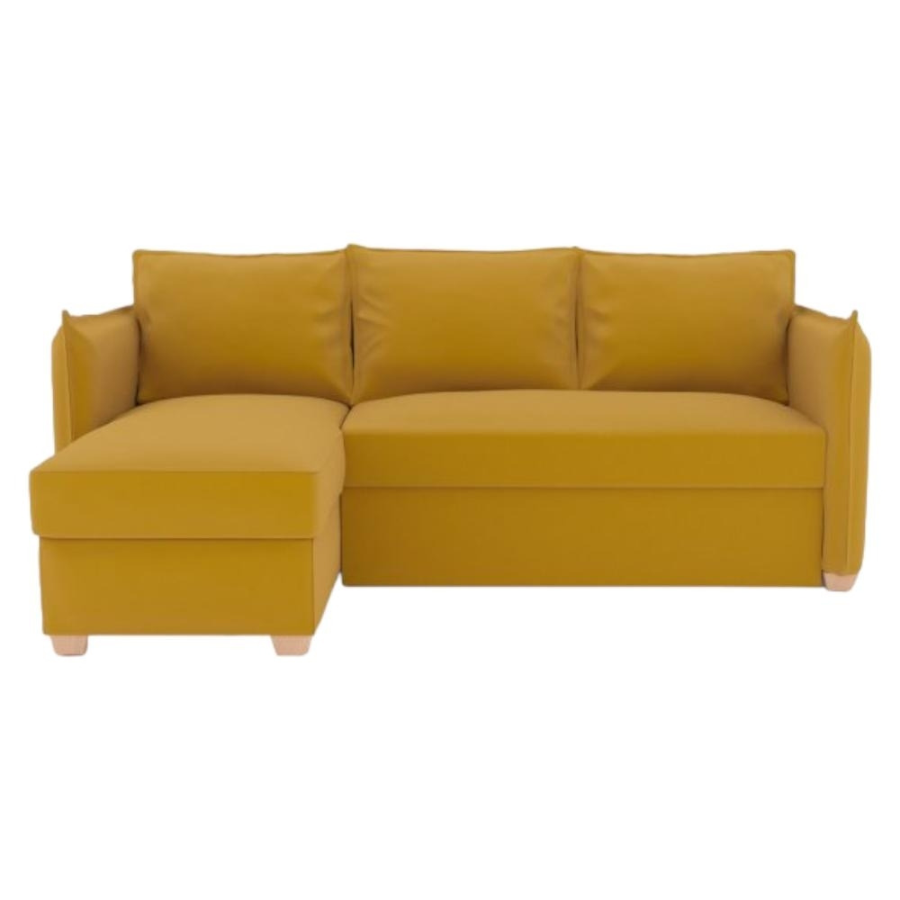 Kyoto Oscar Corner Sofa Bed Sunningdale Saffron