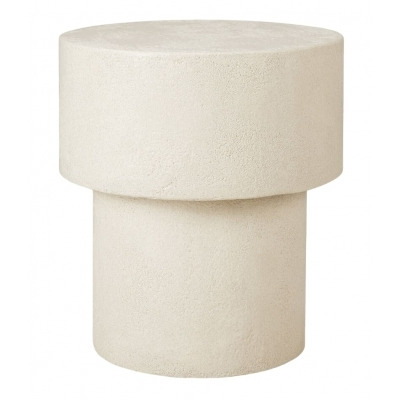 Ethnicraft Elements Microcement Off White Mushroom Shape Side Table - image 1