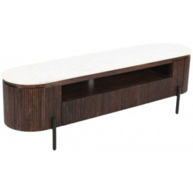 Opal Brown Mango Wood Large TV Stand