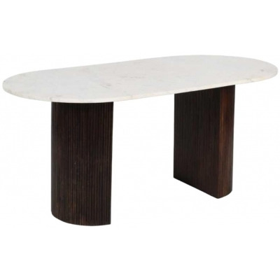 Opal White Dining Table - 6 Seater - image 1