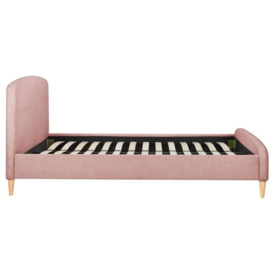 Otley Blush Pink Fabric Bed - Comes in 4ft 6in Double and 5 ft King Size Options - thumbnail 3