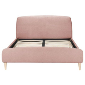 Otley Blush Pink Fabric Bed - Comes in 4ft 6in Double and 5 ft King Size Options - thumbnail 2