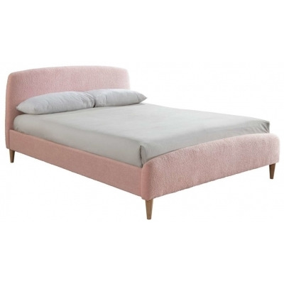 Otley Blush Pink Fabric Bed - Comes in 4ft 6in Double and 5 ft King Size Options - image 1