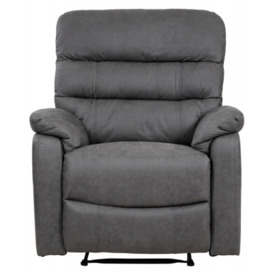 Taylor Leather Recliner Armchair - Comes in Grey and Antique Brown