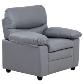 Andreas Leather Armchair - Comes in Grey and Taupe - thumbnail 3