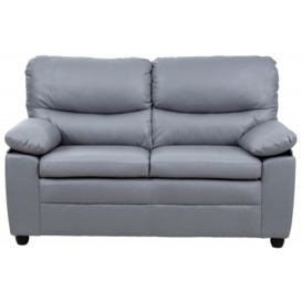 Andreas Leather 2 Seater Sofa - Comes in Grey and Taupe