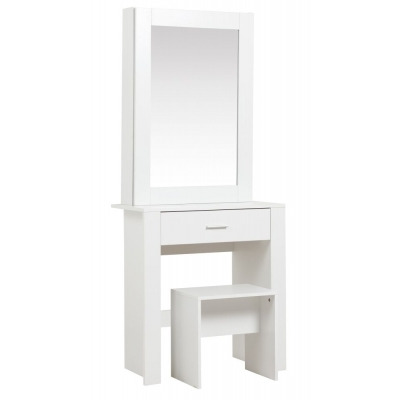 Evelyn Sliding Mirror 1 Drawer Dressing Table - Comes in White and Black Options - image 1