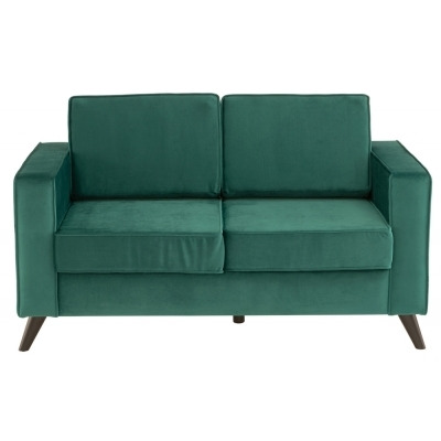 Cara Fabric 2 Seater Sofa - Forest Green - image 1