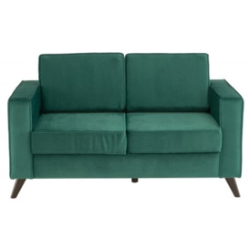 Cara Fabric 2 Seater Sofa - Forest Green - thumbnail 1