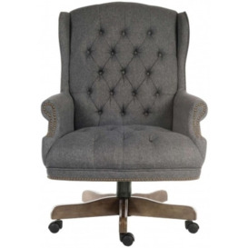 Teknik Chairman Fabric Swivel Executive Chair - Comes in Grey, Green and Burgundy Options