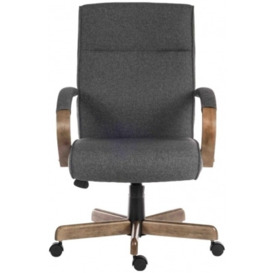 Teknik Grayson Fabric Grey Executive Chair