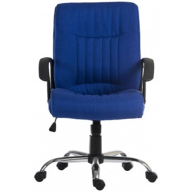 Teknik Milan Blue Fabric Executive Chair