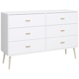 Mino Pure White 6 Drawer Chest - thumbnail 3