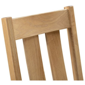 Clearance - Cotswold Oak Dining Chair (Sold in Pairs) - D595/96 - thumbnail 3