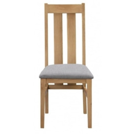 Clearance - Cotswold Oak Dining Chair (Sold in Pairs) - D595/96 - thumbnail 1