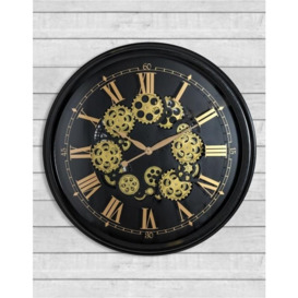 Large Moving Gears Wall Clock - 80cm x 80cm - thumbnail 2