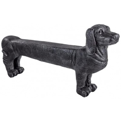 Large Black Dog Bench - image 1