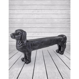 Large Black Dog Bench - thumbnail 2