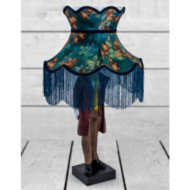 Blue Standing Suited Figure Table Lamp - thumbnail 3