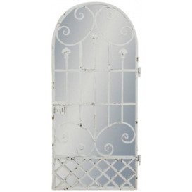 Rustic Chantilly Tall Garden Gate Wall Mirror - 61cm x 135cm