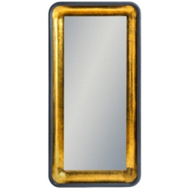Limehouse Grey And Gold Rectangular Led Lighting Wall Mirror - 60cm x 120cm - thumbnail 1