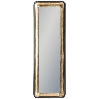 Limehouse Black and Antique Gold Led Lighting Tall Wall Mirror - 60cm x 180cm - image 1