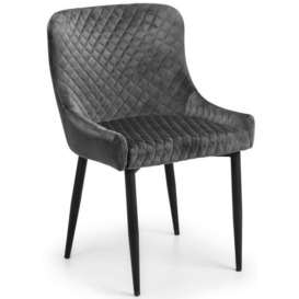 Clearance - Luxe Velvet Fabric Dining Chair (Sold in Pairs) - D584 - thumbnail 2
