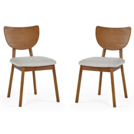 Lowry Cherry Wood Dining Chair (Sold in Pairs) - thumbnail 2