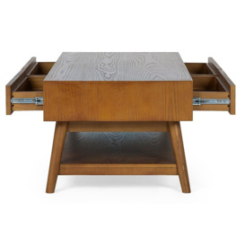 Lowry Cherry Wood 4 Drawer Coffee Table - thumbnail 2