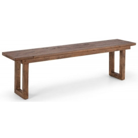 Woburn Brown Reclaimed Pine Dining Bench