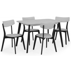 Casa Grey and Black Dining Table - 4 Seater