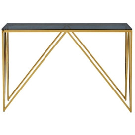 Allure Classic Gold Console Table - thumbnail 1